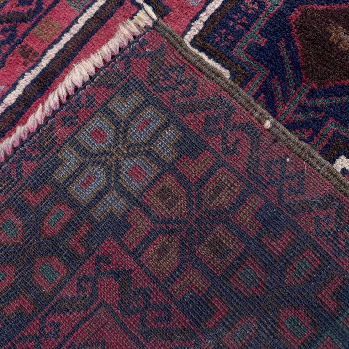 Afghan Baluchi Rug 2' 10" x 4' 6" Hand-Knotted | No. AL52143