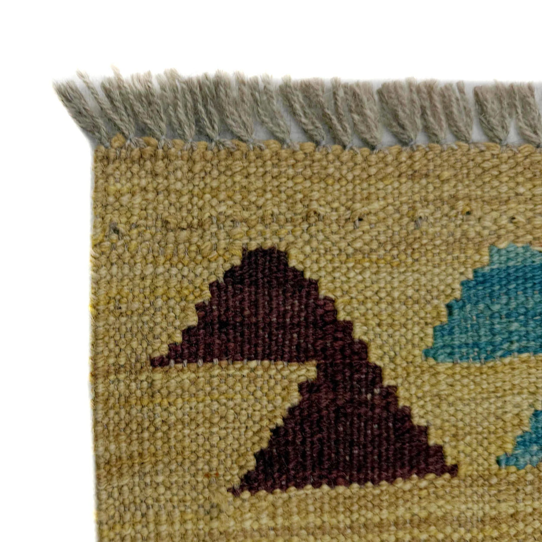 Afghan Vegetable Kilim Rug 2' 6" x 4' 2" Flat-Weave | No. AL521749