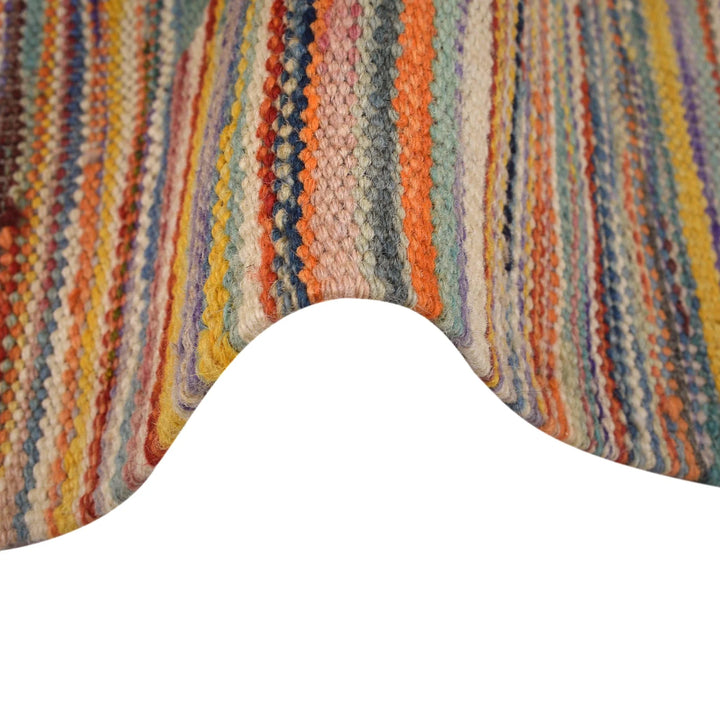 Afghan Kilim Rug 3' 3" x 4' 9" Flat-Weave | No. AL52307