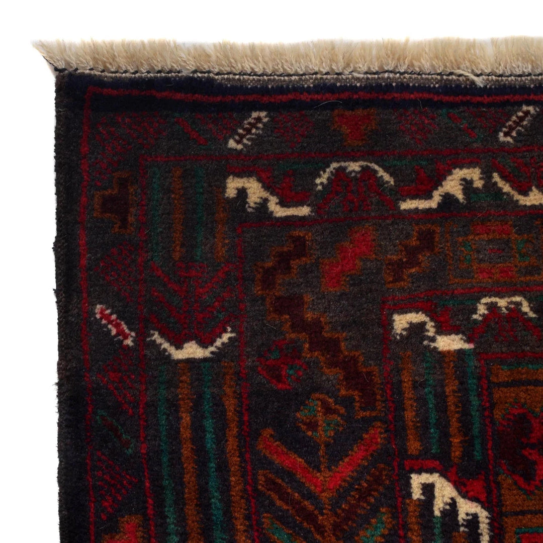 Afghan Baluchi Rug 4' 0" x 6' 4" Hand-Knotted | No. AL52433
