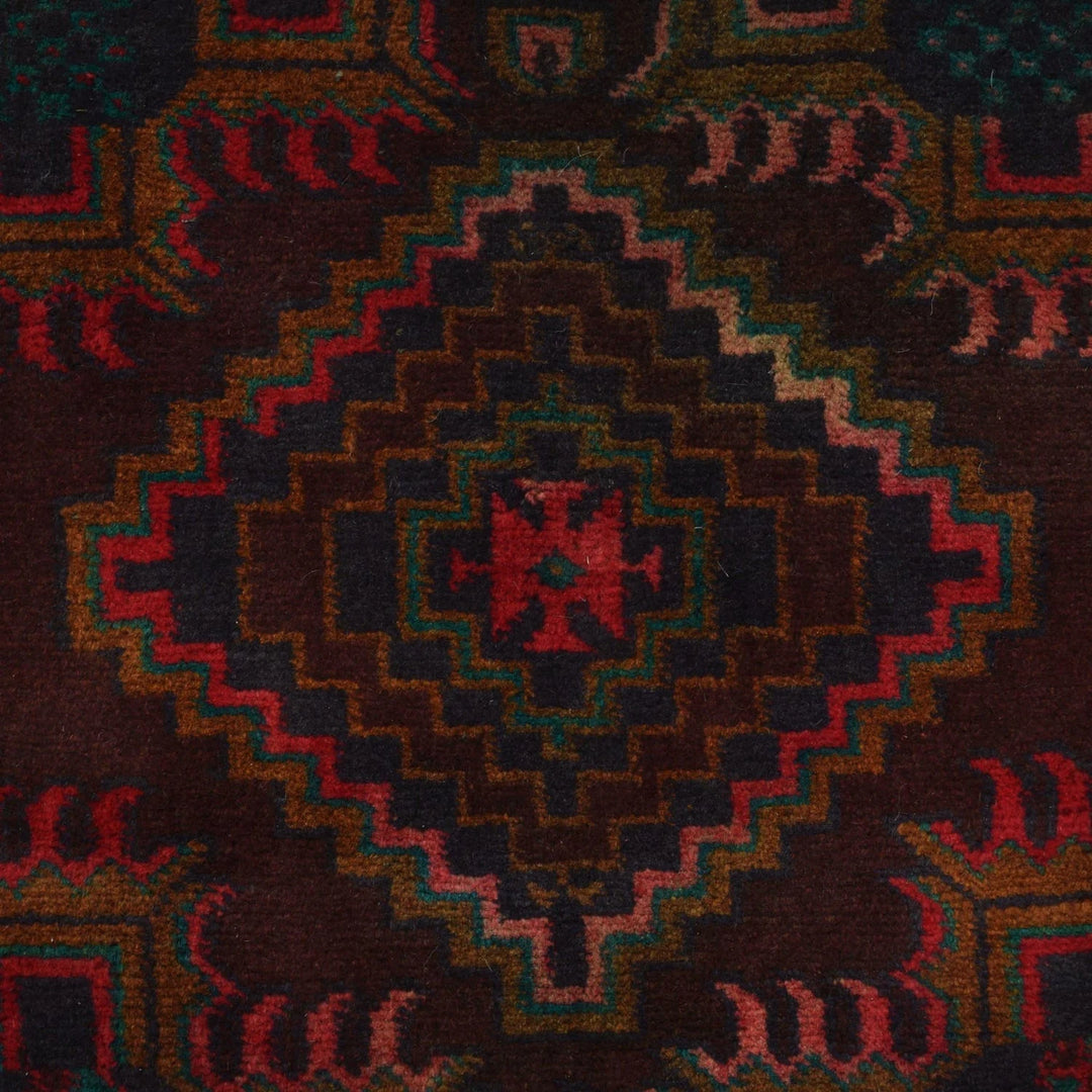 Afghan Baluchi Rug 4' 0" x 6' 4" Hand-Knotted | No. AL52433