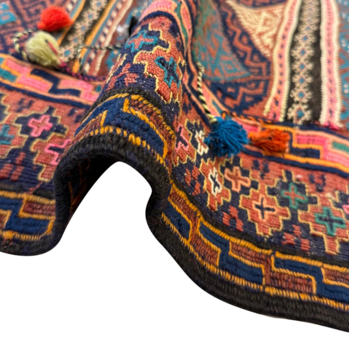 Afghan Laghari Kilim Rug 5'3" x 7'9" Flat-Weave | No. AL52604
