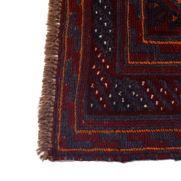 Afghan Mashwani Rug 3' 8" x 4' 1" Hand-Knotted | No. AL52631