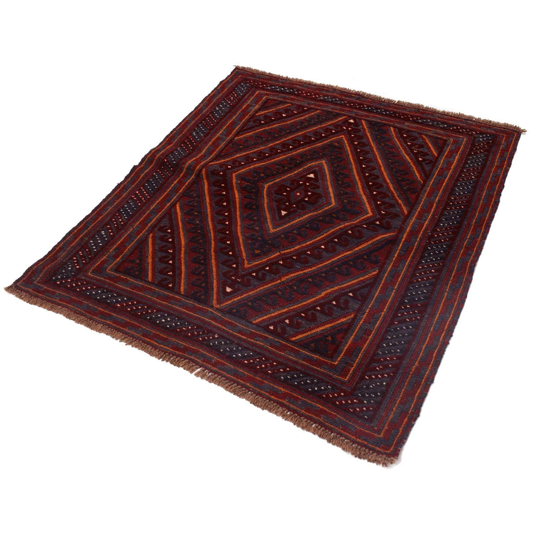 Afghan Mashwani Rug 3' 8" x 4' 1" Hand-Knotted | No. AL52631