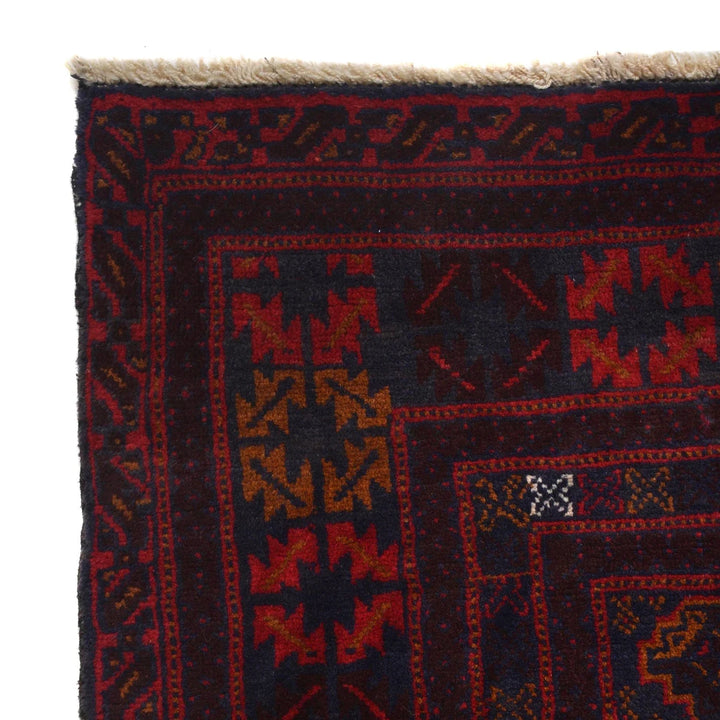 Afghan Baluchi Rug 4' 9" x 7' 9" Hand-Knotted | No. AL52732
