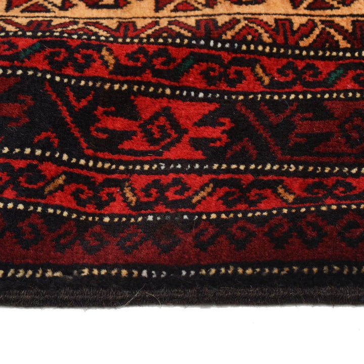 Afghan Prayer Rug 2' 7" x 4' 2" Hand-Knotted | No. AL52752