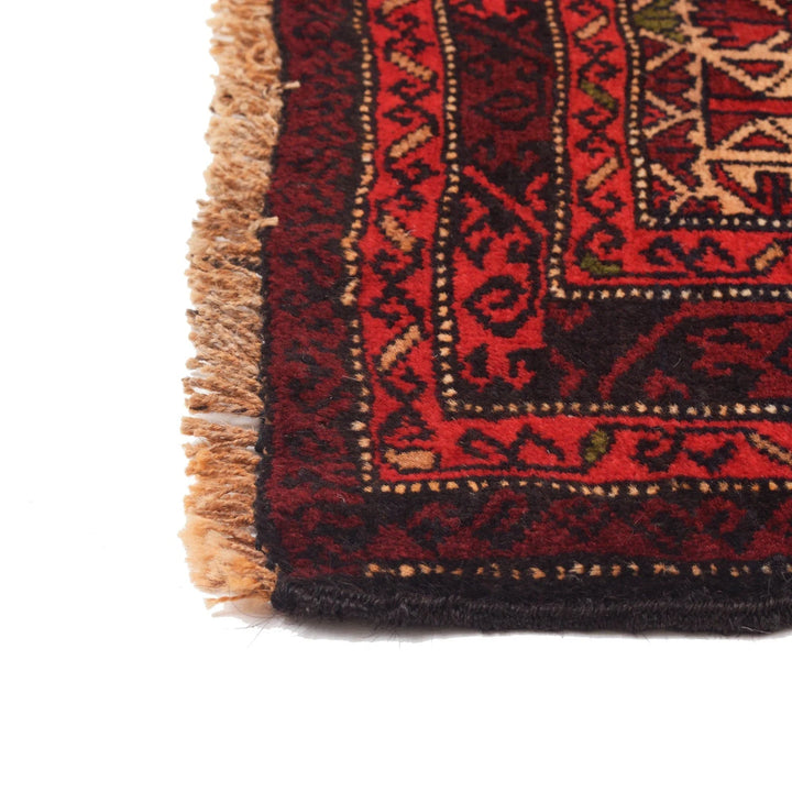 Afghan Prayer Rug 2' 7" x 4' 2" Hand-Knotted | No. AL52752