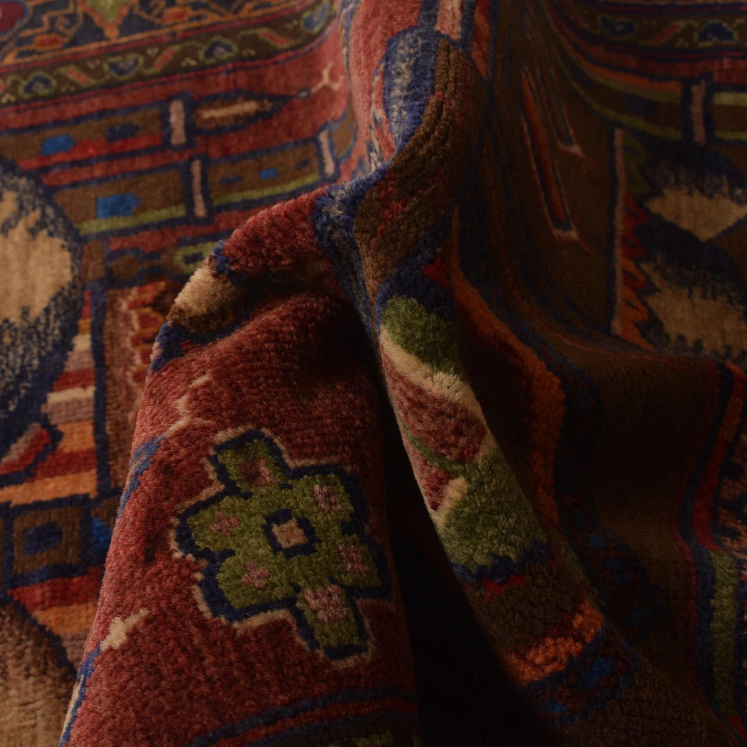 Afghan Prayer Rug 2' 11" x 4' 6" Hand-Knotted | No. AL52809