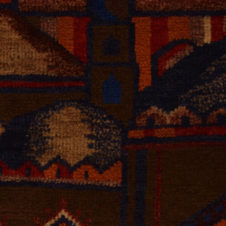Afghan Prayer Rug 2' 11" x 4' 6" Hand-Knotted | No. AL52809