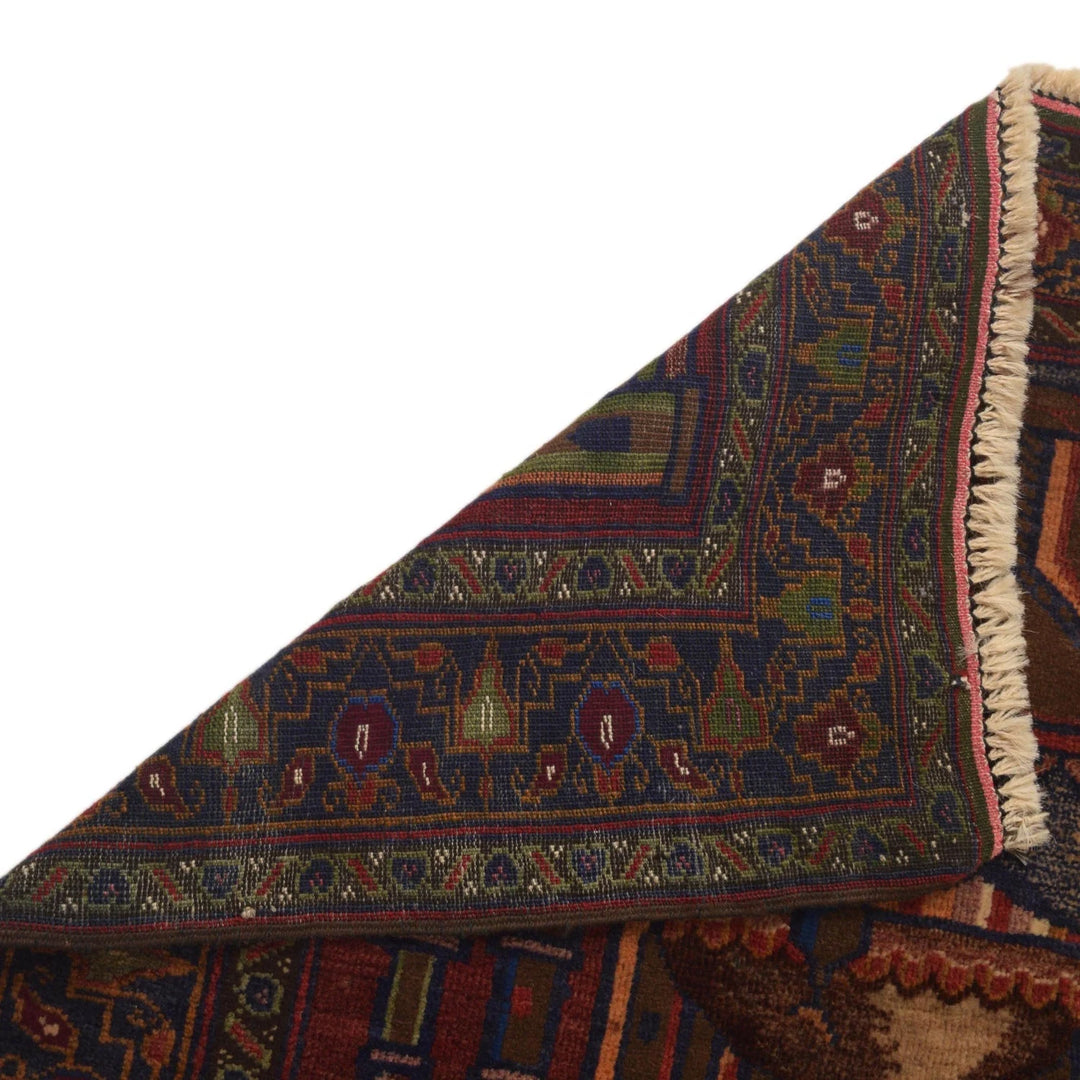 Afghan Prayer Rug 2' 11" x 4' 6" Hand-Knotted | No. AL52809