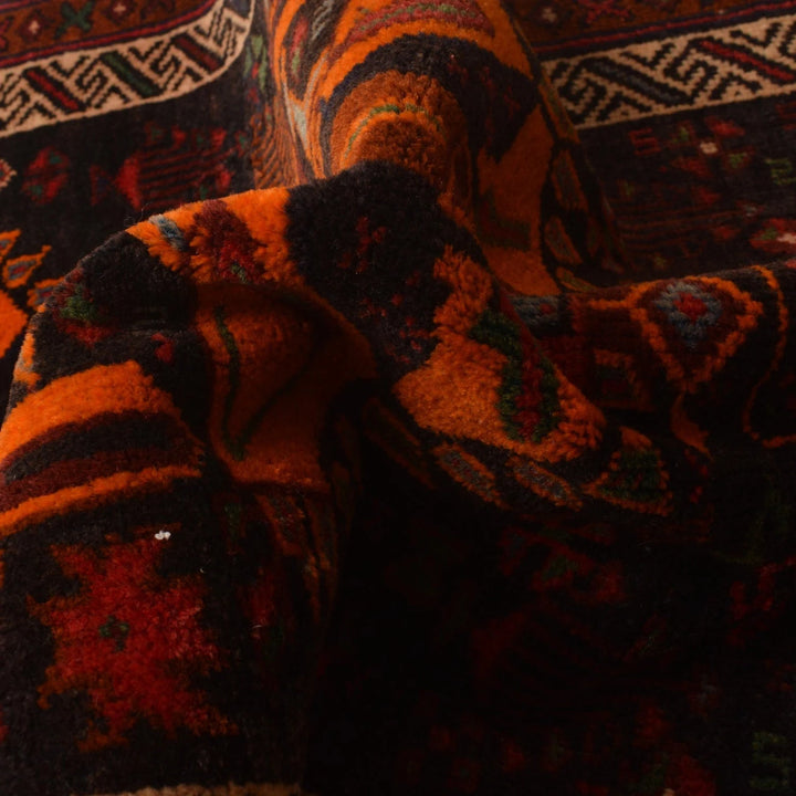 Afghan Baluchi Rug 2' 9" x 4' 7" Hand-Knotted | No. AL52840