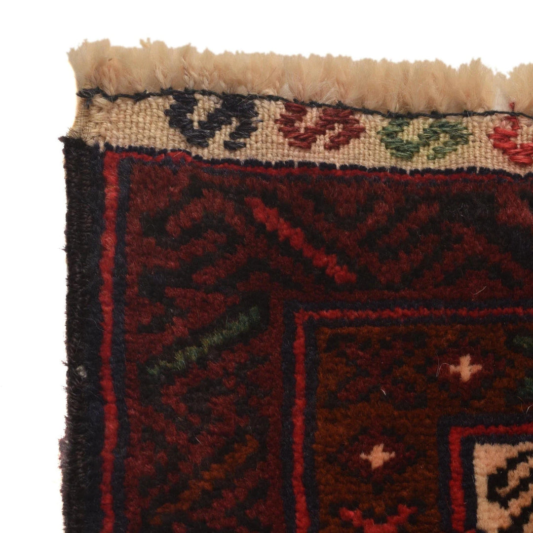 Afghan Baluchi Rug 2' 9" x 4' 7" Hand-Knotted | No. AL52840