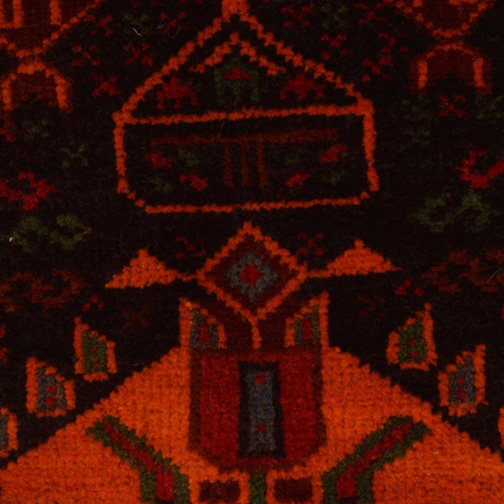Afghan Baluchi Rug 2' 9" x 4' 7" Hand-Knotted | No. AL52840