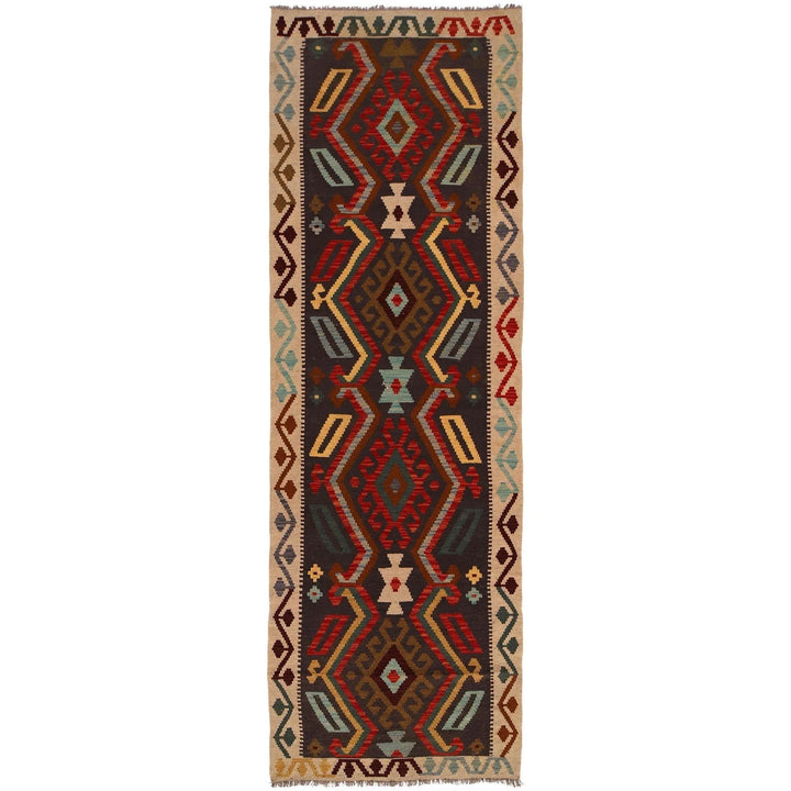 Afghan Kilim Rug 2' 9" x 10' 0" Flat-Weave | No. AL53035