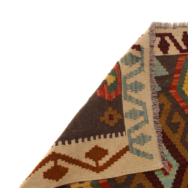 Afghan Kilim Rug 2' 9" x 10' 0" Flat-Weave | No. AL53035