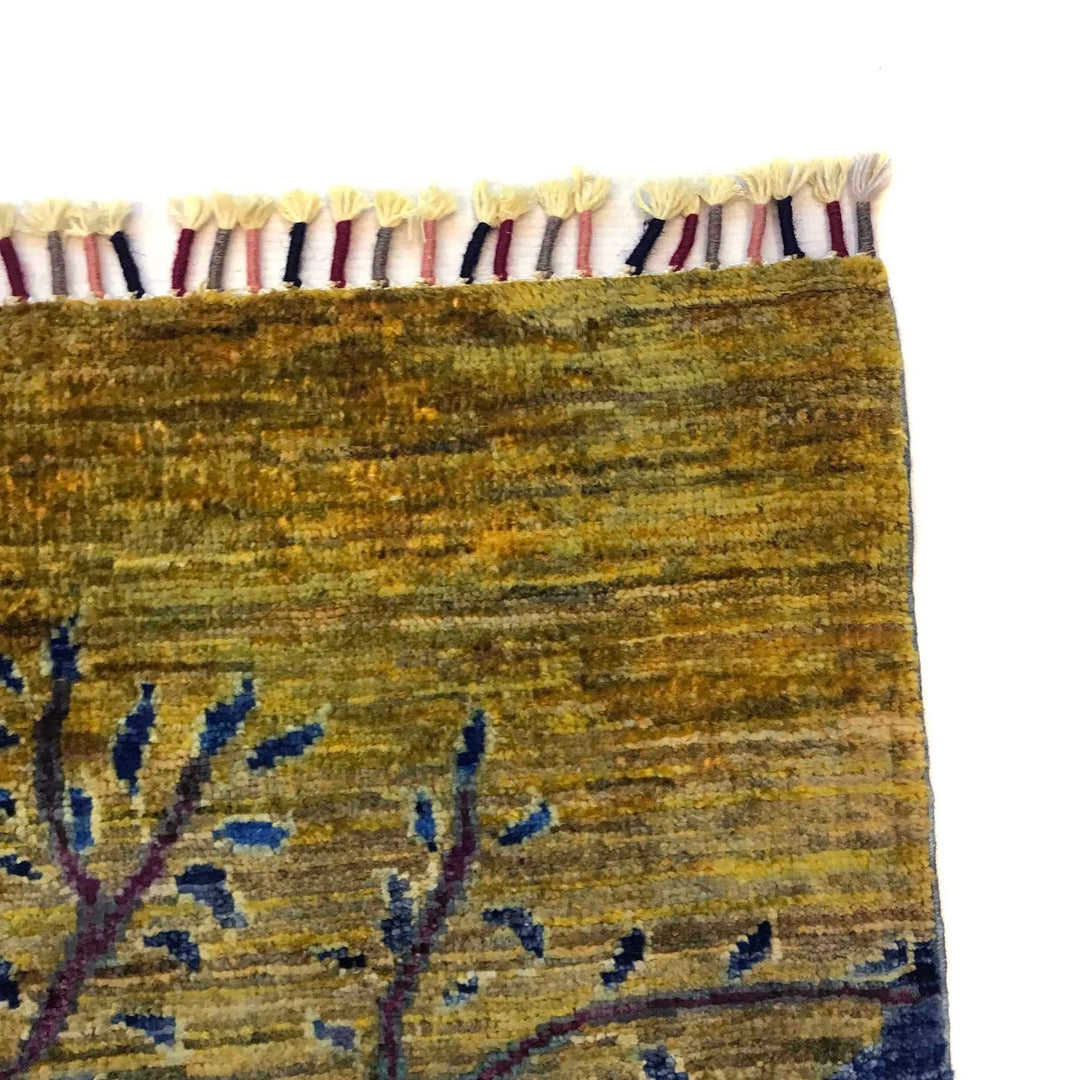 Afghan Tree of Life Rug 6' 8" x 9' 6" Hand-Knotted | No. AL53043