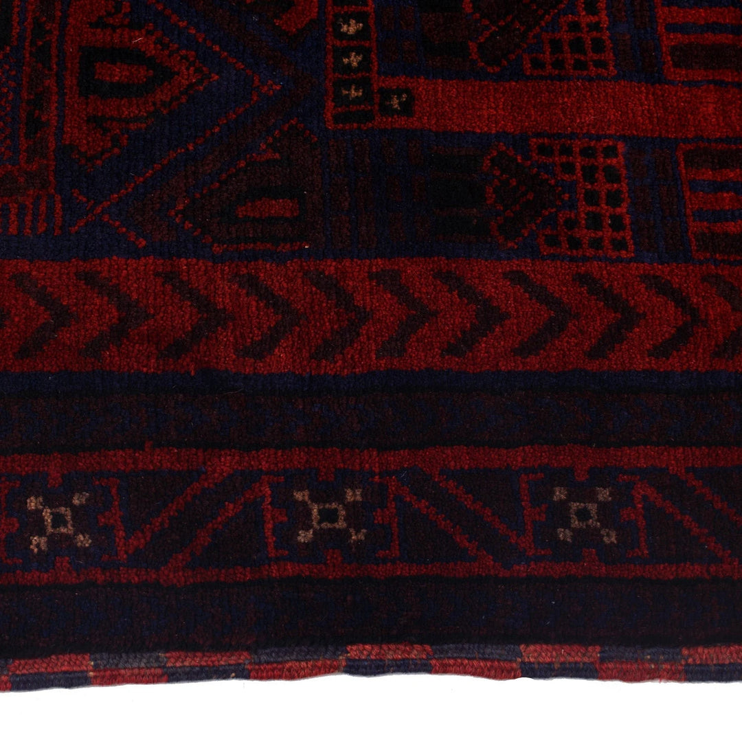 Afghan Prayer Rug 3' 0" x 4' 8" Hand-Knotted | No. AL53053