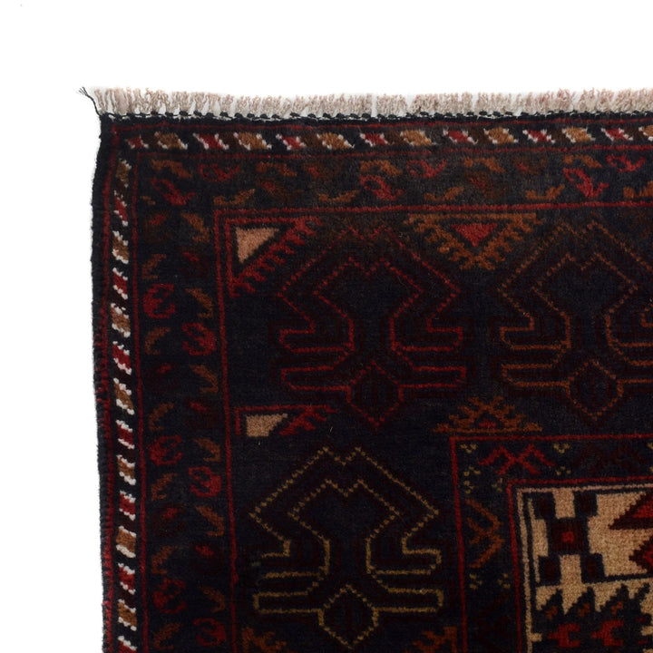 Afghan Baluchi Rug 4' 7" x 6' 10" Hand-Knotted | No. AL53217