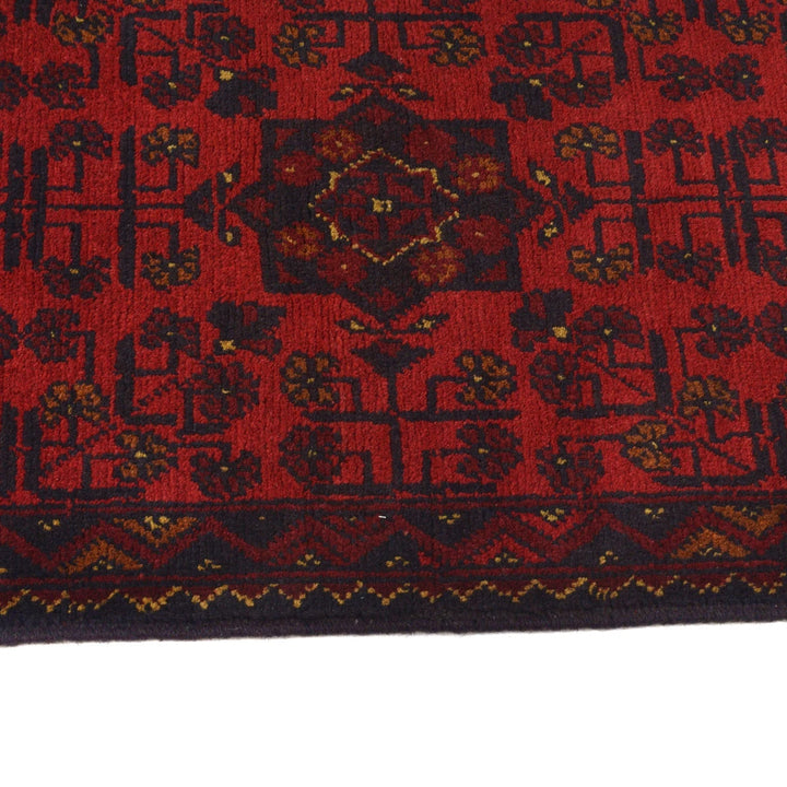 Red Afghan Khal Mohammadi Rug 1' 8" x 4' 10" Hand-Knotted | No. AL53312