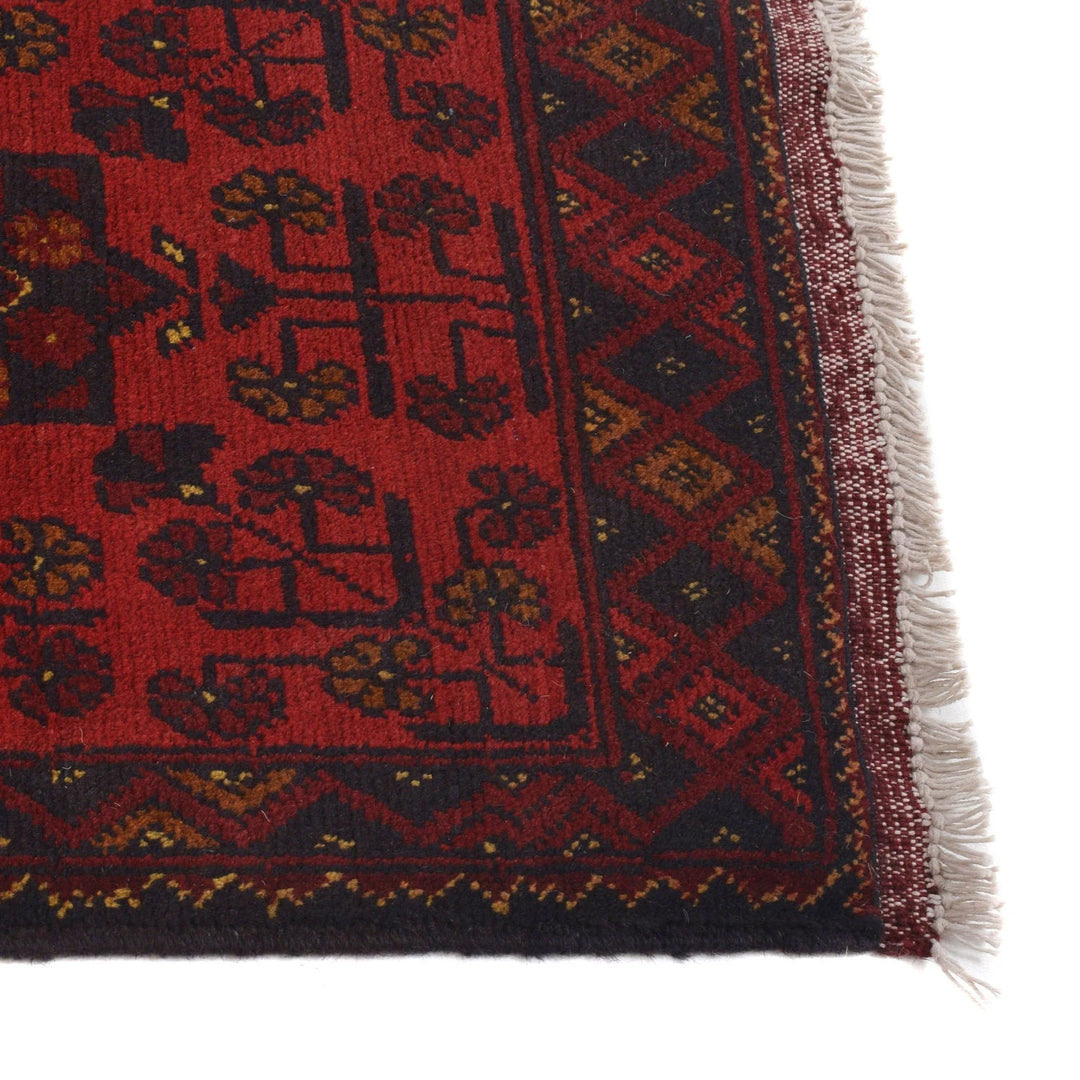 Red Afghan Khal Mohammadi Rug 1' 8" x 4' 10" Hand-Knotted | No. AL53312