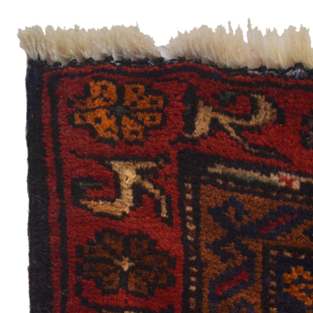 Afghan Prayer Rug 2' 8" x 4' 8" Hand-Knotted | No. AL53354