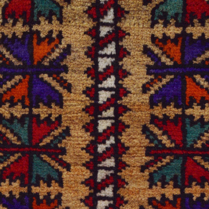 Afghan Prayer Rug 2' 8" x 4' 8" Hand-Knotted | No. AL53354