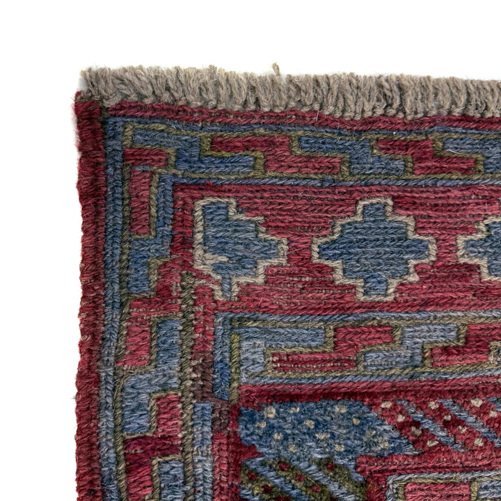 Multicolor Afghan Mashwani Rug 3' 8" x 4' 2" Hand-Knotted | No. AL53410