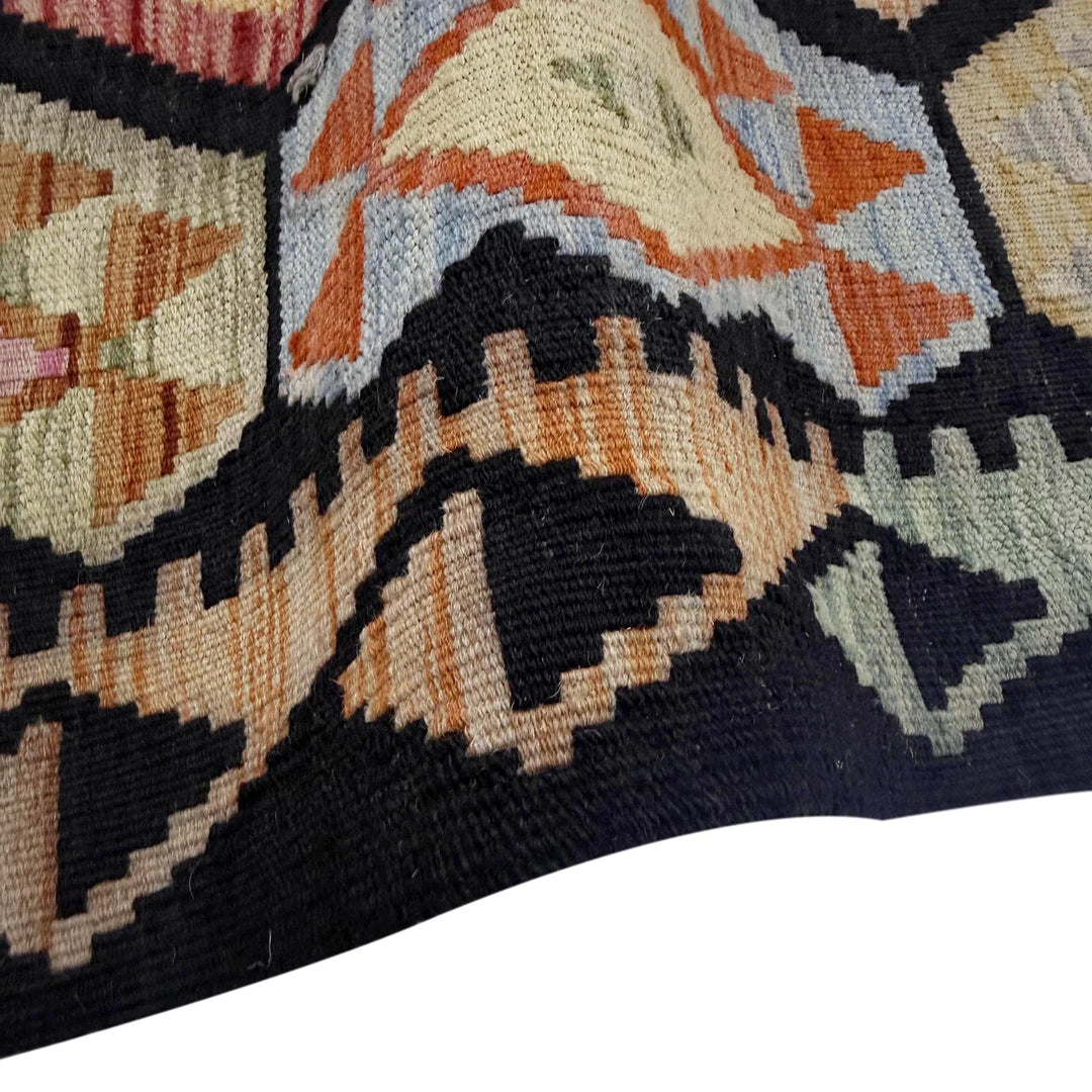 Afghan Vegetable Kilim Rug 6' 7" x 9' 11" Flat-Weave | No. AL534531