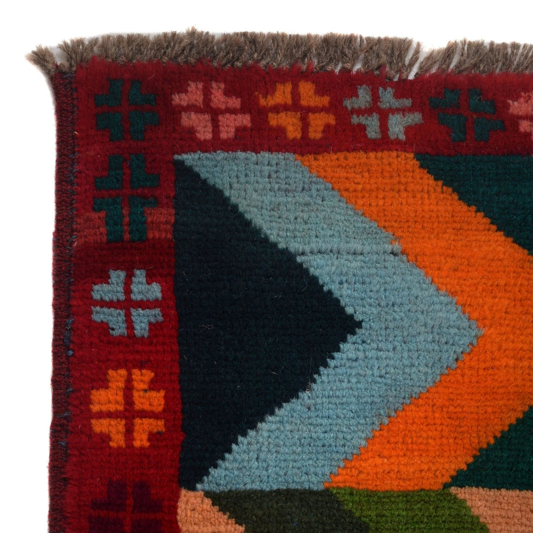 Afghan Baluchi Rug 3' 10" x 6' 3" Hand-Knotted | No. AL53644