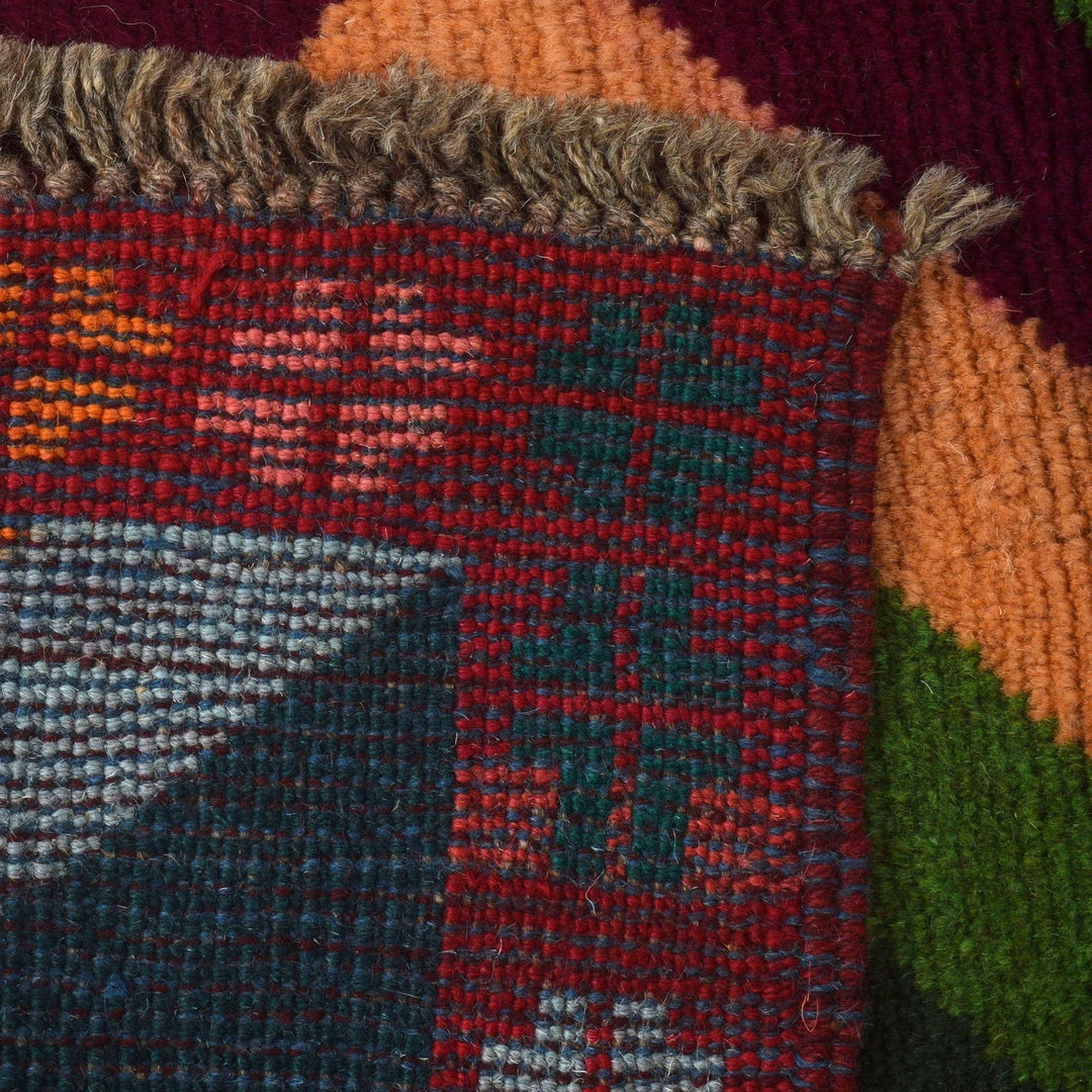 Afghan Baluchi Rug 3' 10" x 6' 3" Hand-Knotted | No. AL53644