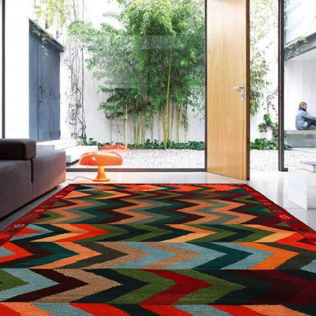 Afghan Baluchi Rug 3' 10" x 6' 3" Hand-Knotted | No. AL53644