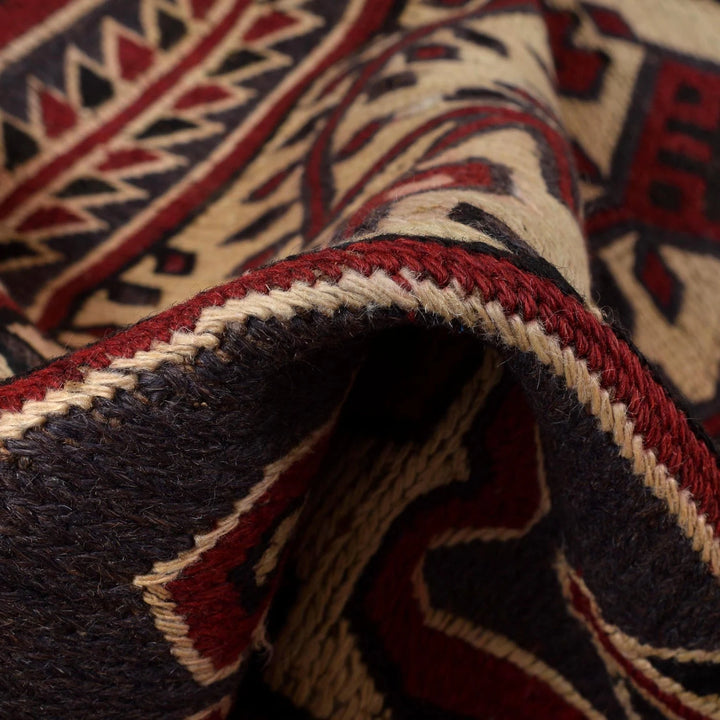 Beige Afghan Kilim Rug 2' 12" x 4' 8" Flat-Weave | No. AL53760