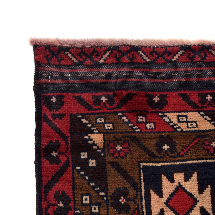 Afghan Baluchi Rug 3' 6" x 6' 3" Hand-Knotted | No. AL53775