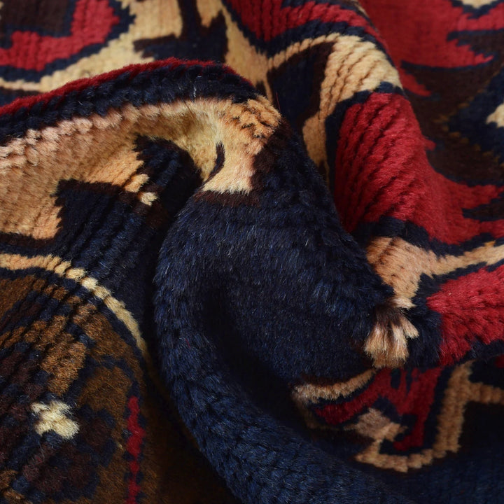 Afghan Baluchi Rug 3' 6" x 6' 3" Hand-Knotted | No. AL53775