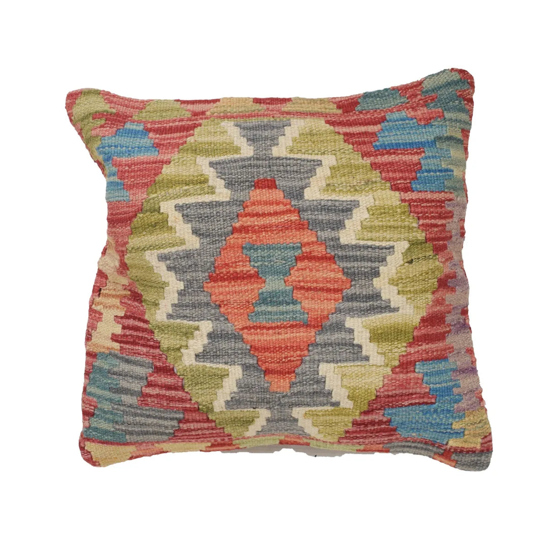 Afghan Cushion 1' 4" x 1' 4" Flat-Weave | No. AL54178