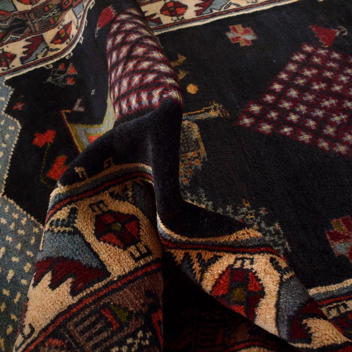 Afghan Pictorial Rug 3' 5" x 6' 0" Hand-Knotted | No. AL54236