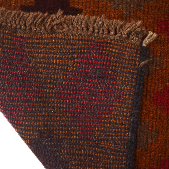 Afghan Baluchi Rug 3' 9" x 6' 1" Hand-Knotted | No. AL54291