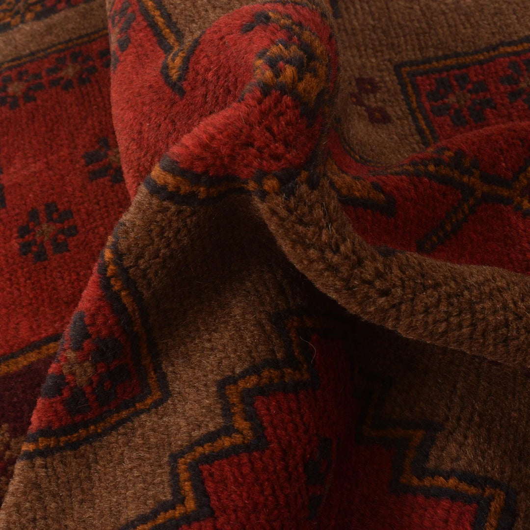 Afghan Baluchi Rug 2' 9" x 4' 6" Hand-Knotted | No. AL54407