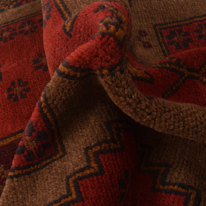 Afghan Baluchi Rug 2' 9" x 4' 6" Hand-Knotted | No. AL54407