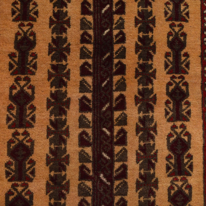Afghan Prayer Rug 2'11" x 4'4" Hand-Knotted | No. AL54575