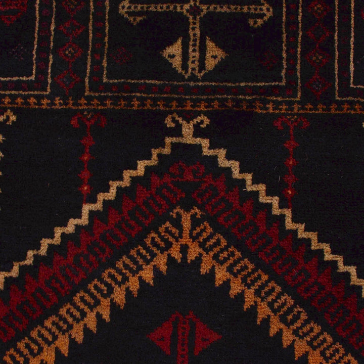 Afghan Prayer Rug 2' 11" x 4' 6" Hand-Knotted | No. AL54624