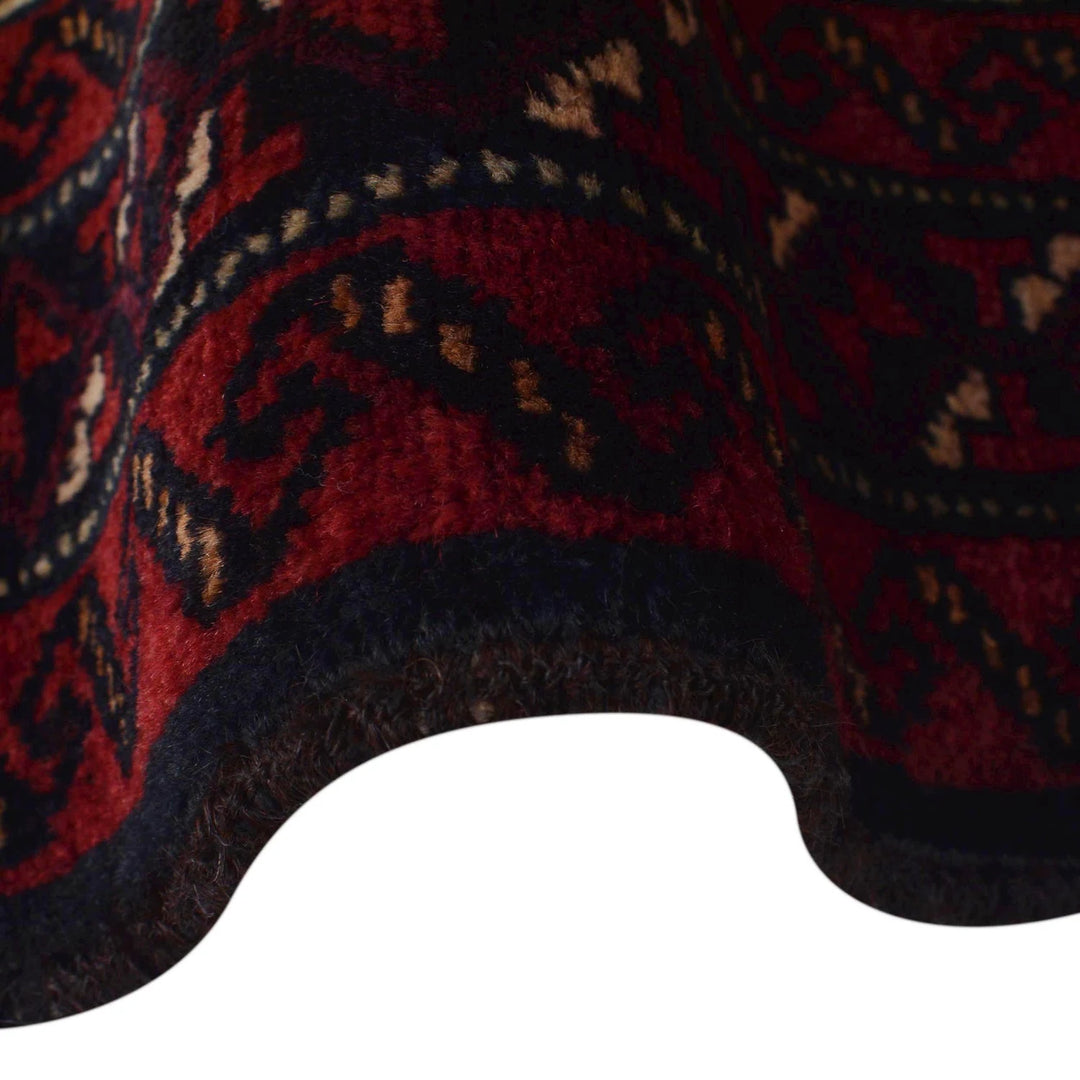 Afghan Prayer Rug 2' 11" x 4' 6" Hand-Knotted | No. AL54624