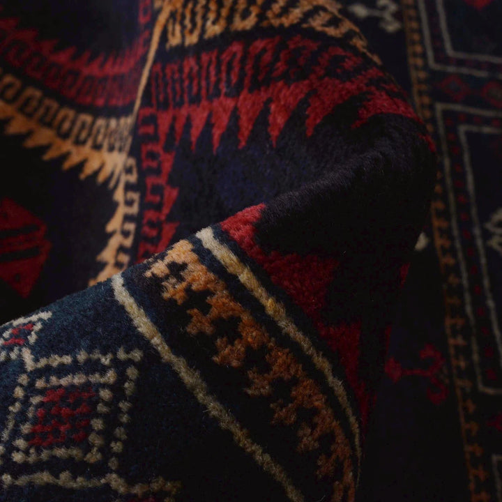 Afghan Prayer Rug 2' 11" x 4' 6" Hand-Knotted | No. AL54624
