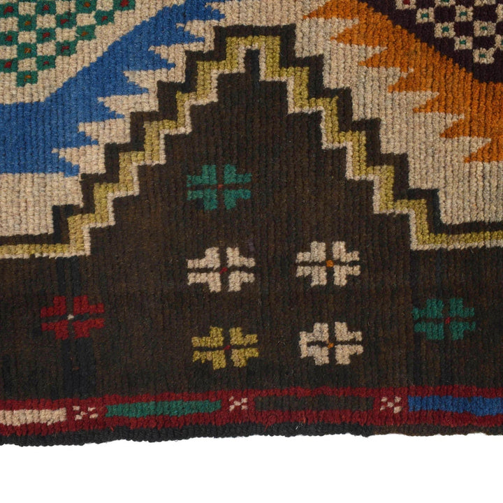 Afghan Baluchi Rug 2' 8" x 9' 2" Hand-Knotted | No. AL54633