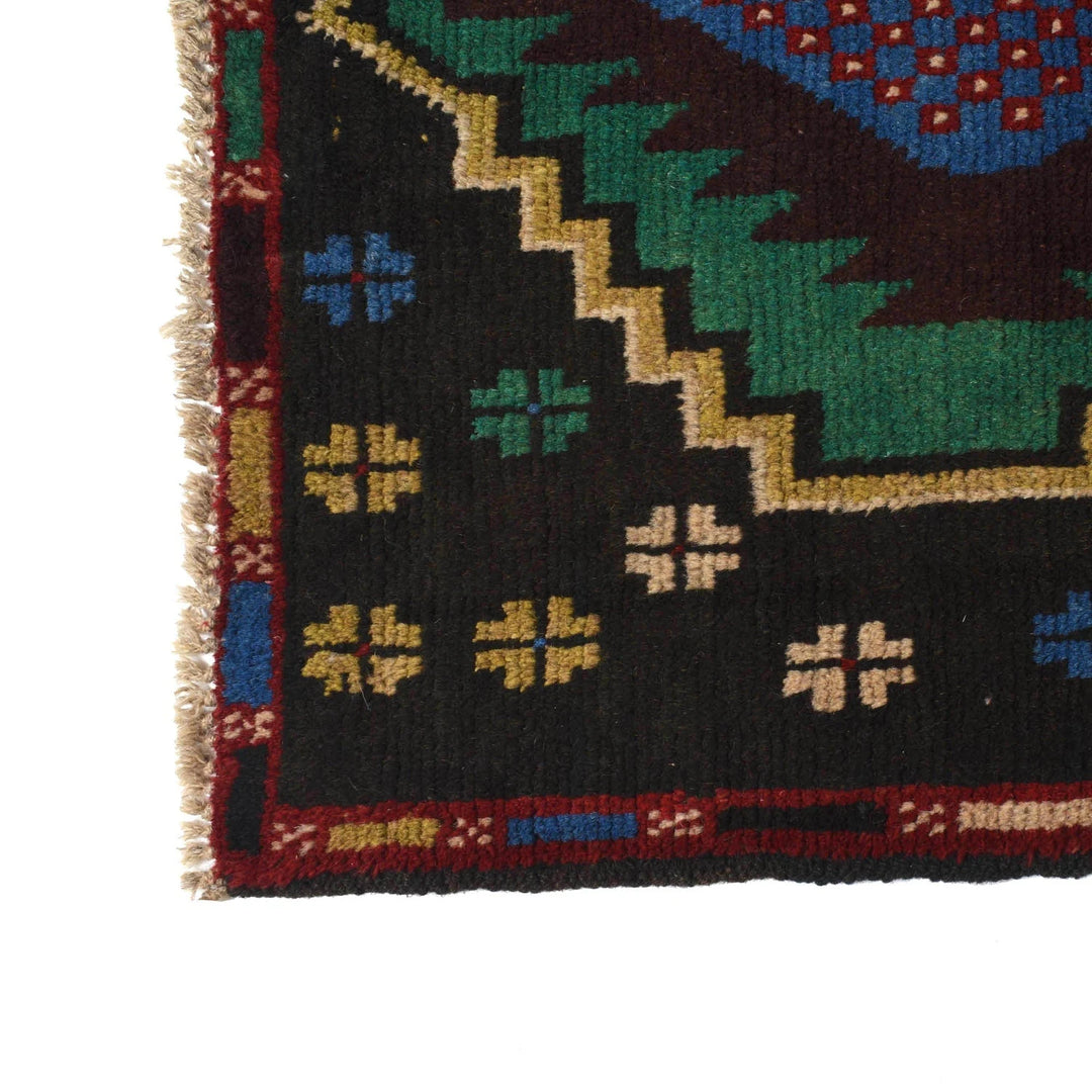 Afghan Baluchi Rug 2' 8" x 9' 2" Hand-Knotted | No. AL54633