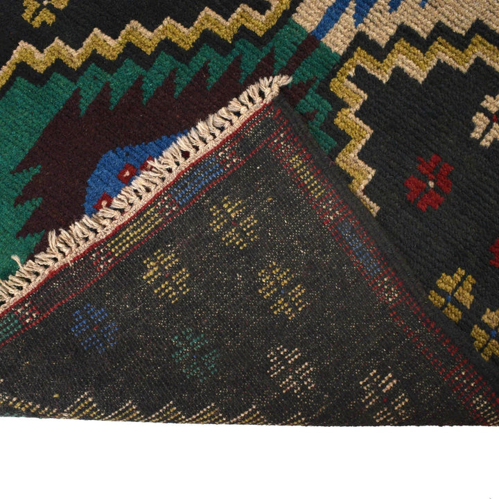 Afghan Baluchi Rug 2' 8" x 9' 2" Hand-Knotted | No. AL54633
