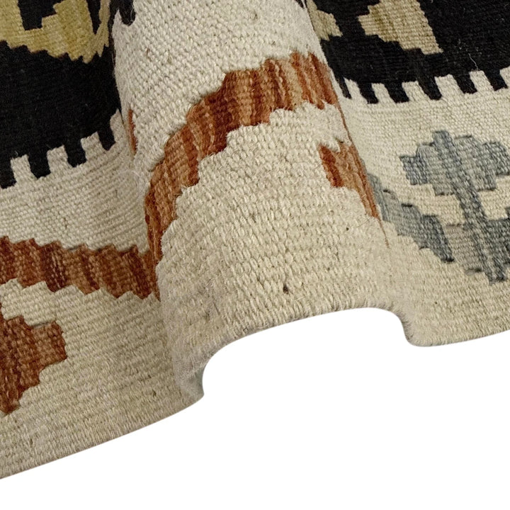 Afghan Vegetable Kilim Rug 2' 7" x 9' 10" Flat-Weave | No. AL546529