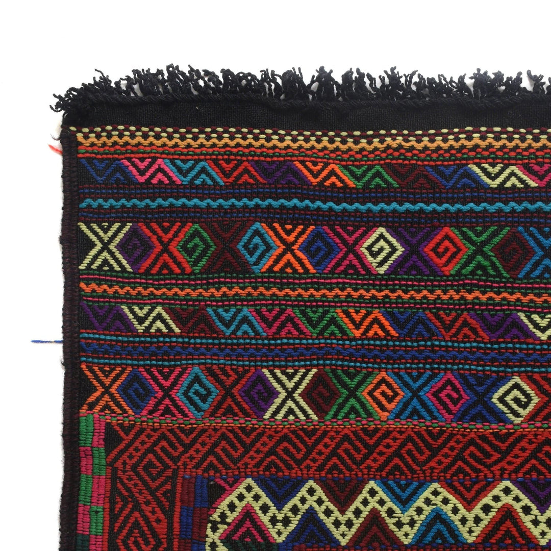 Afghan Suzani Kilim Rug 4'11" x 6'11" Flat-Weave | No. AL54721
