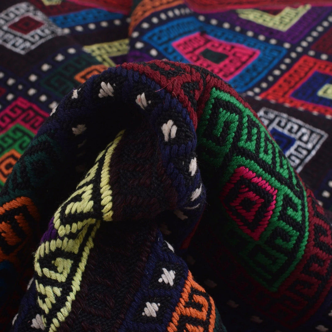 Afghan Suzani Kilim Rug 4'11" x 6'11" Flat-Weave | No. AL54721
