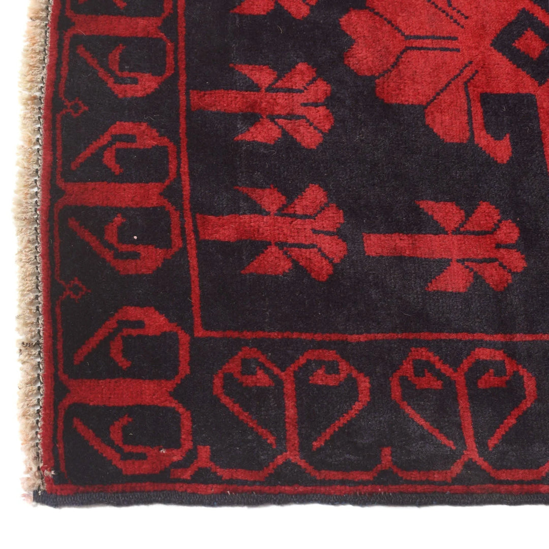 Afghan Baluchi Rug 2' 10" x 4' 9" Hand-Knotted | No. AL54853